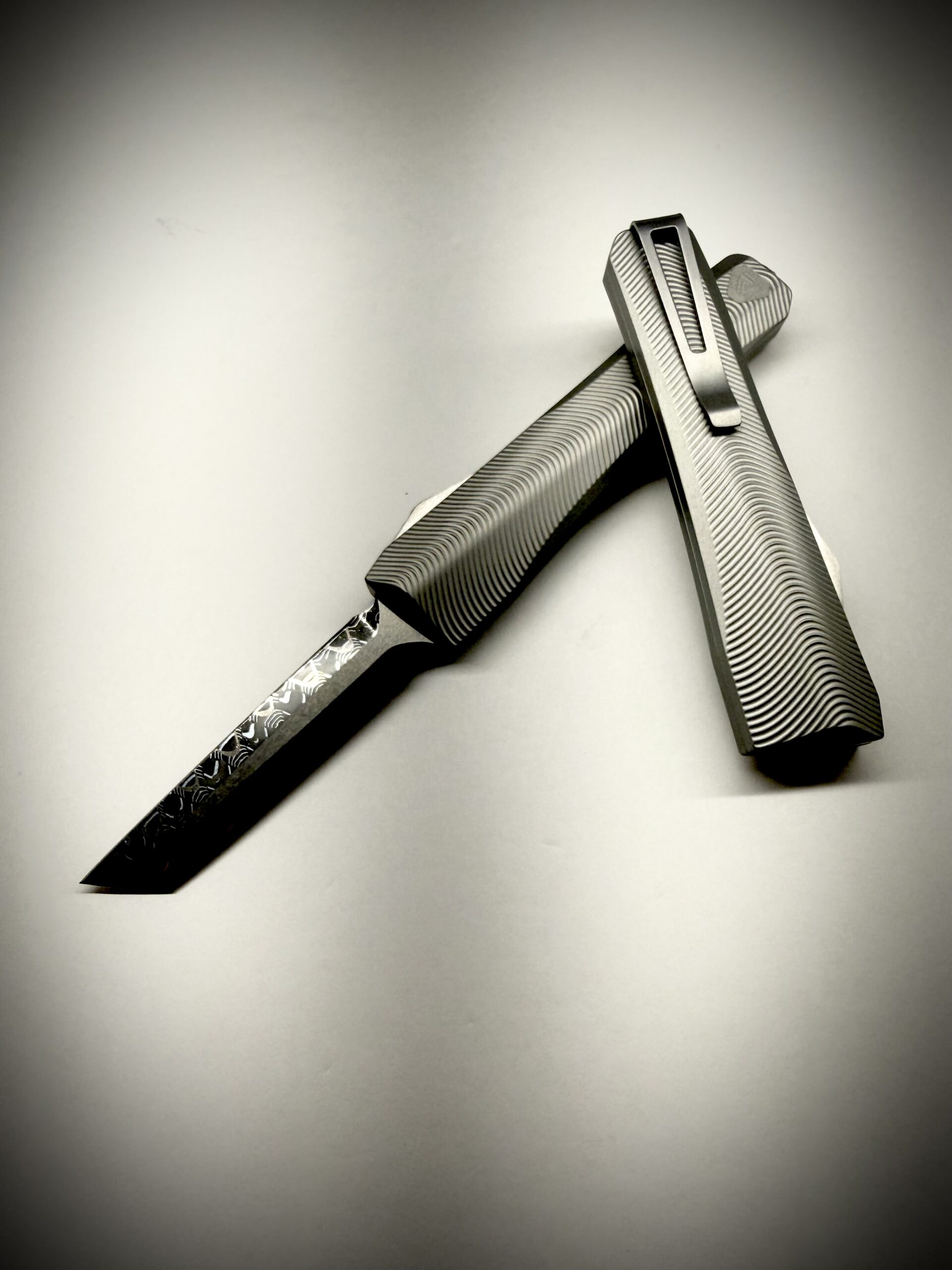 0331 Pulsar Natural/Stainless Mike Norris Sidewinder Double Edge Tanto - Image 2