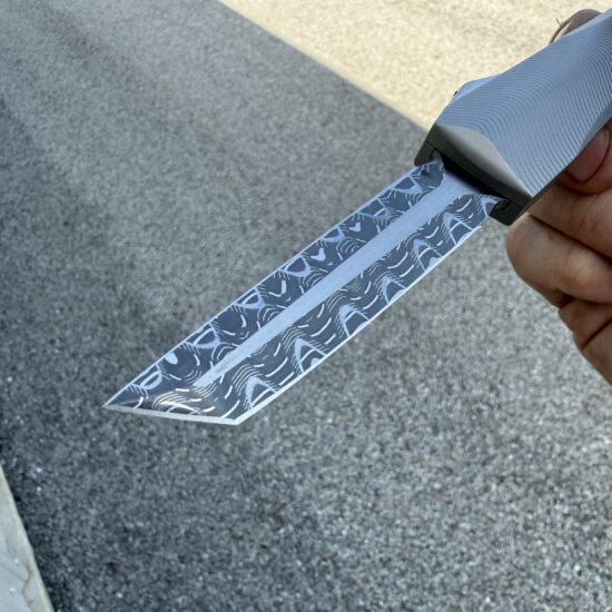 0331 Pulsar Natural/Stainless Mike Norris Sidewinder Double Edge Tanto