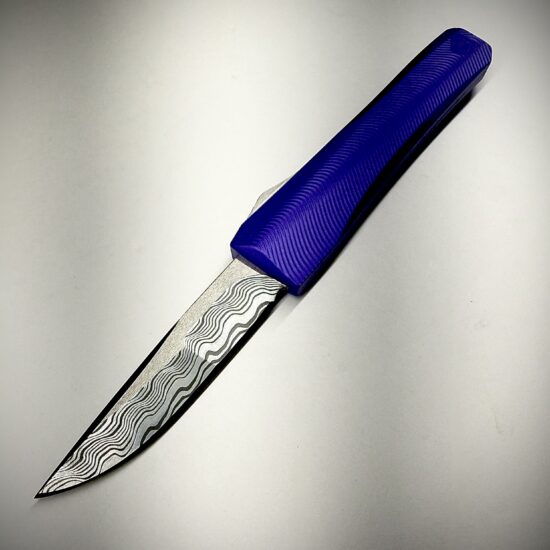 Alternative view of 0331 Pulsar Purple/Stainless Baker Forge Zeus Mike Irie compound grind