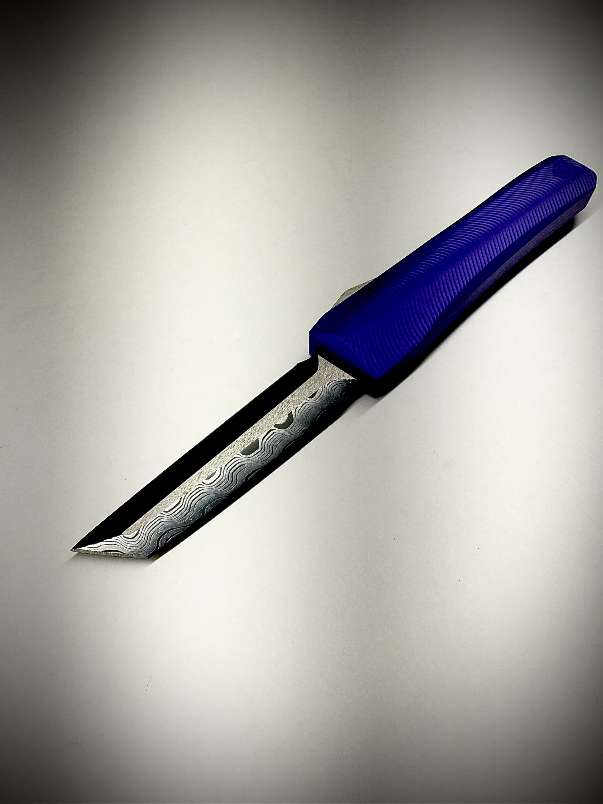 0331 Pulsar Purple/Stainless Baker Forge Zeus Double Edge Tanto - Image 2