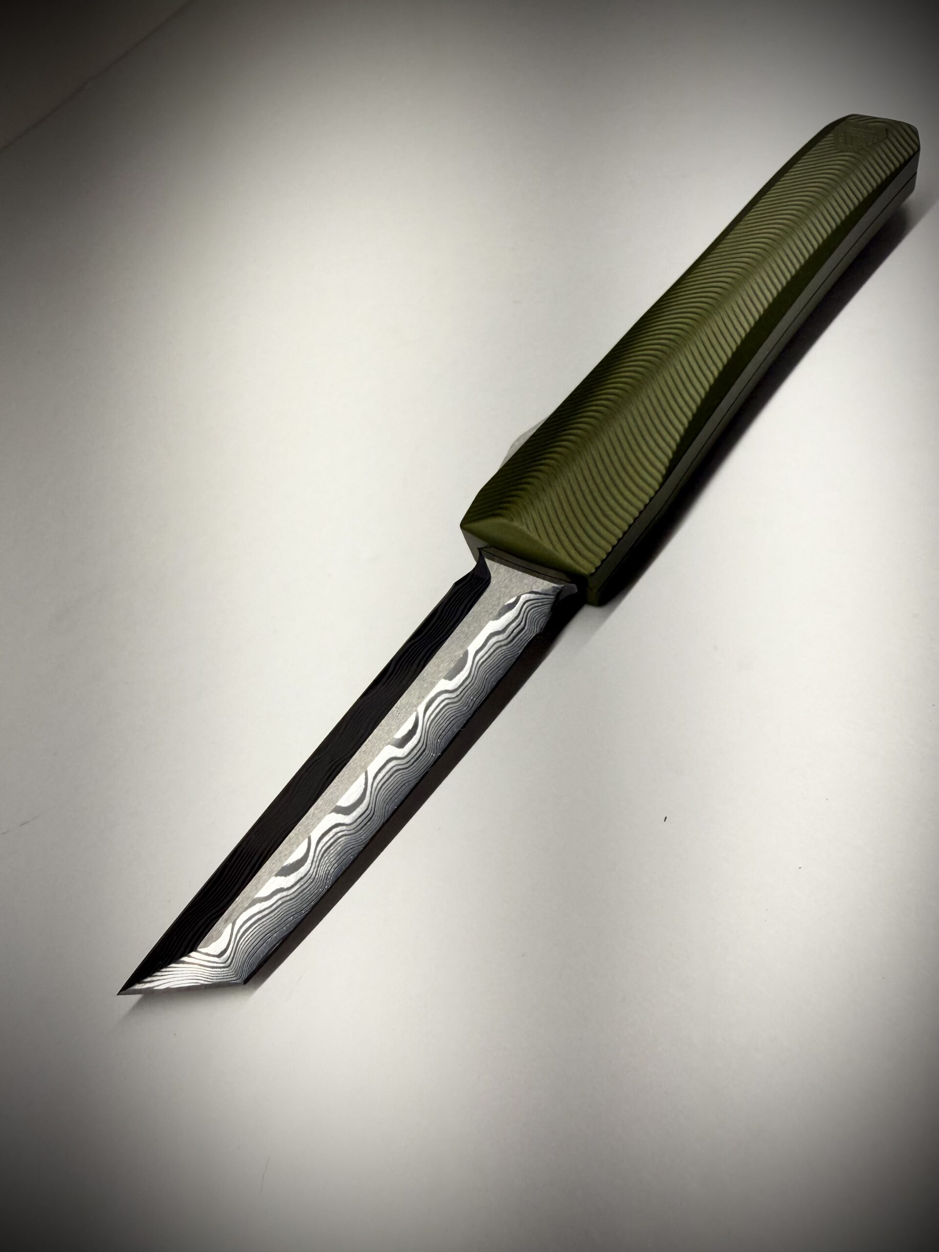 0331 Pulsar OD Green/Stainless Baker Forge Zeus Double Edge Tanto - Image 2