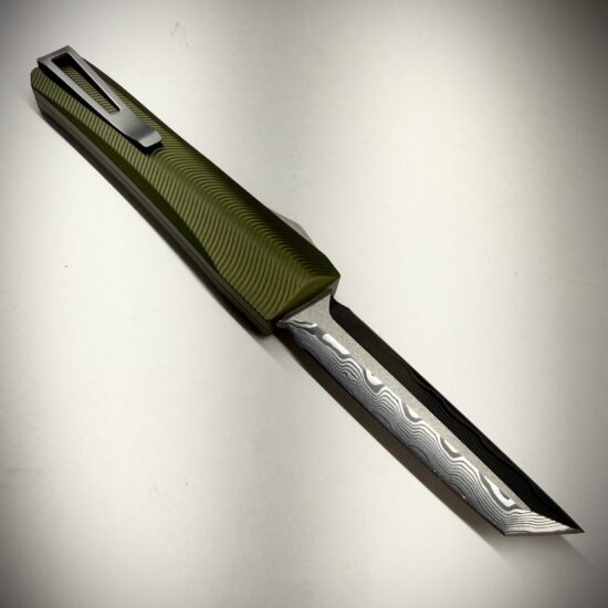 0331 Pulsar OD Green/Stainless Baker Forge Zeus Double Edge Tanto - Image 3