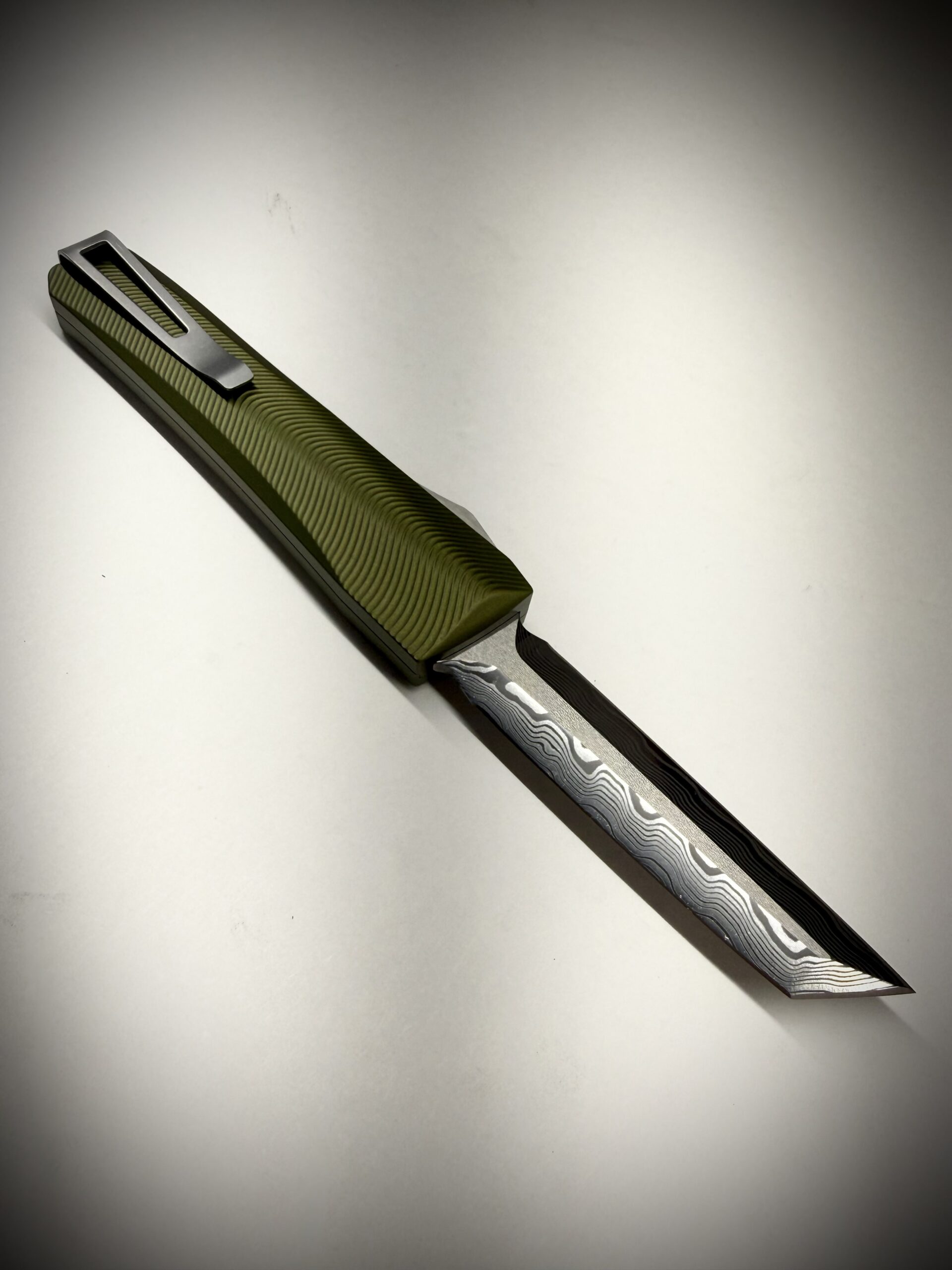 0331 Pulsar OD Green/Stainless Baker Forge Zeus Double Edge Tanto - Image 3