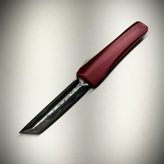 Alternative view of 0331 Pulsar Garnet/Stainless Futuron Forge Arrowz Double Edge Tanto
