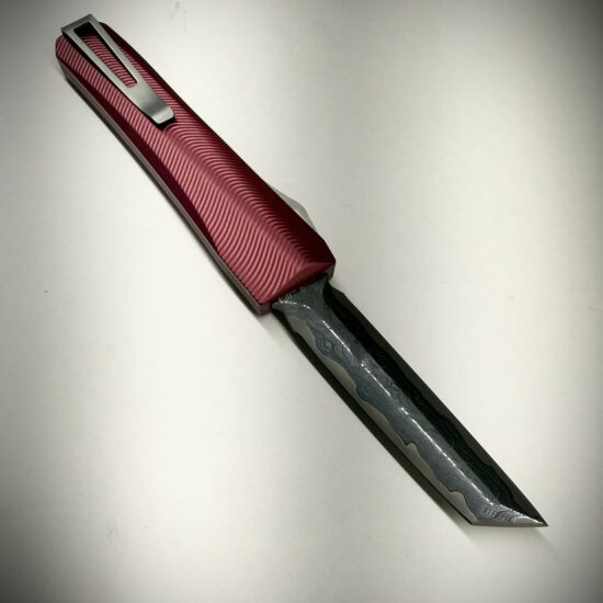 0331 Pulsar Garnet/Stainless Futuron Forge Arrowz Double Edge Tanto - Image 3